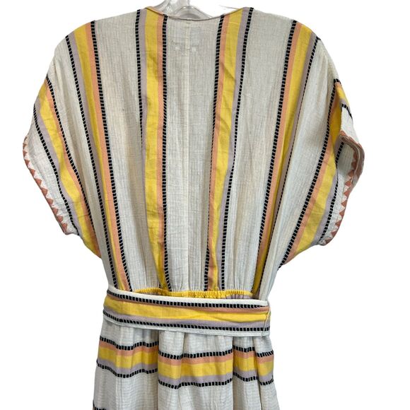 Saylor Patrice Striped Cotton Slit Leg Jumpsuit Size S - Picture 12 of 13
